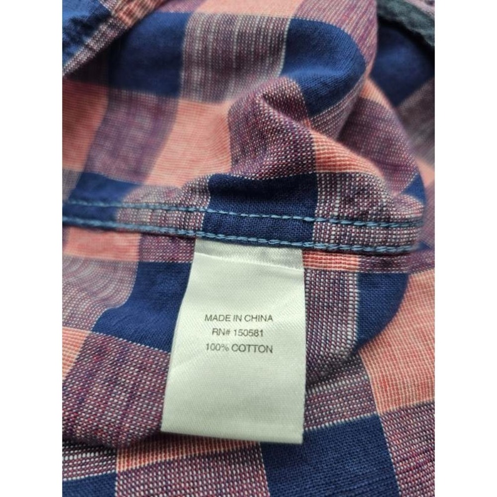 Flay & Anthem Men's Short Sleeve Check Shirt Size XL Cotton - Picture 8 of 8